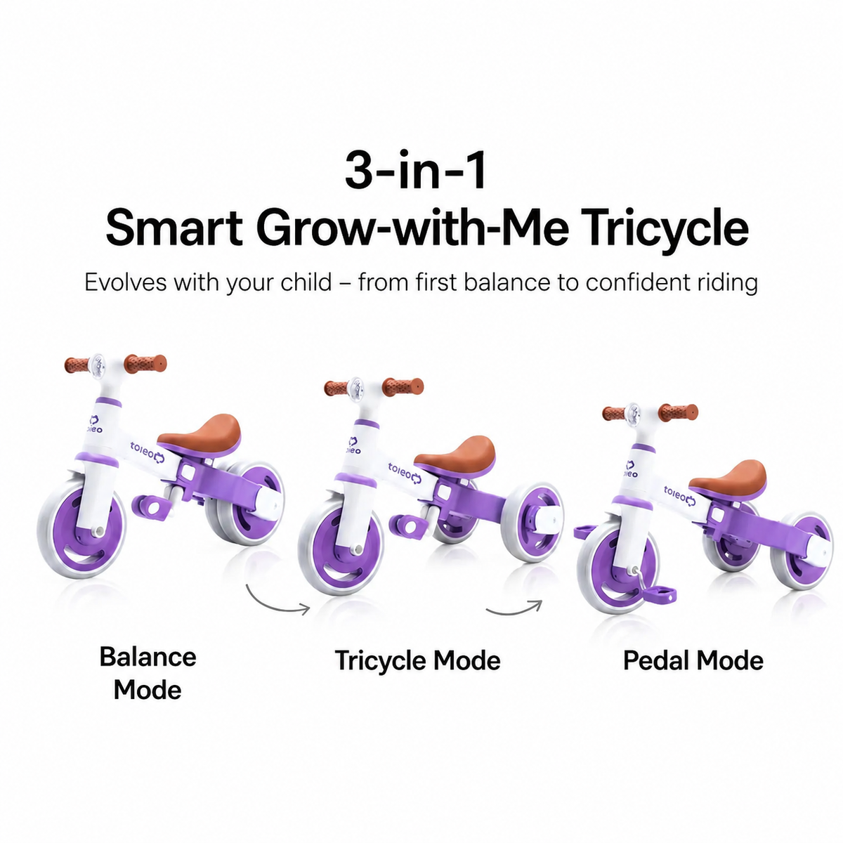 3-in-1 Kids Tricycle