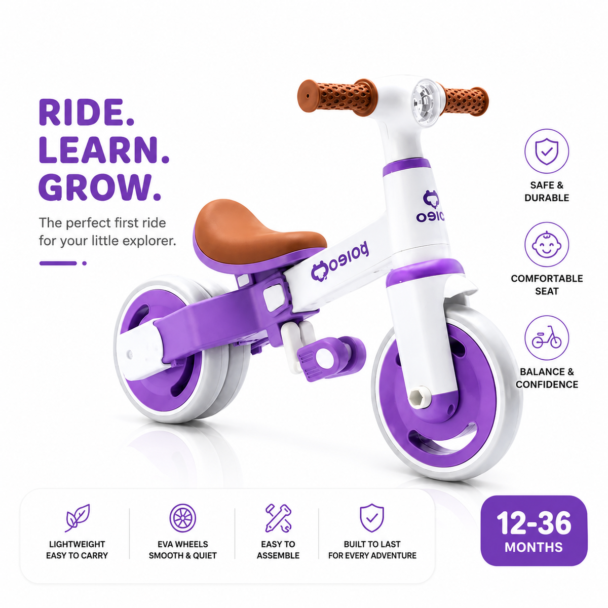3-in-1 Kids Tricycle