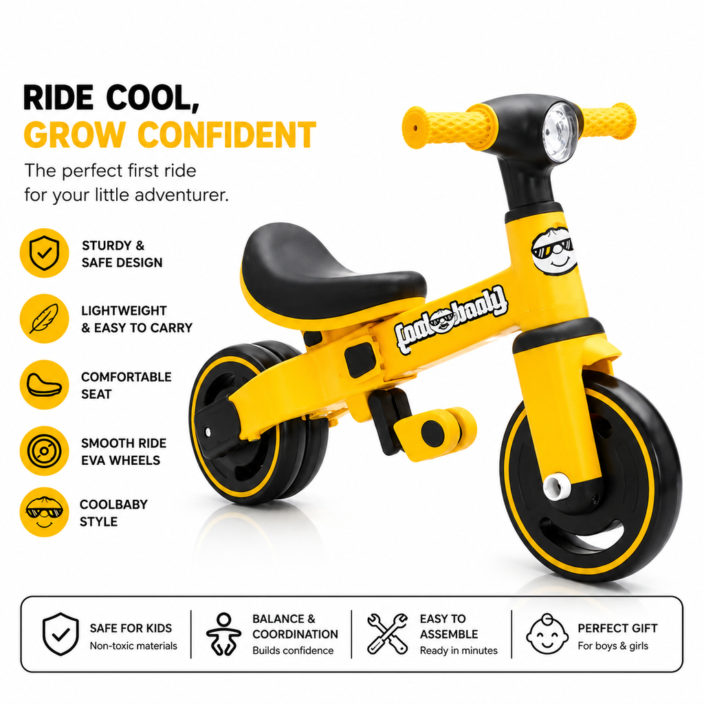 3-in-1 Kids Tricycle